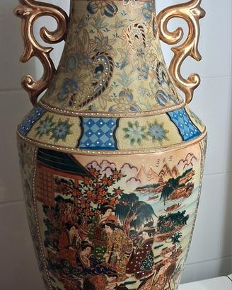 Vaso Royal Satsuma vintage dipinto a mano 