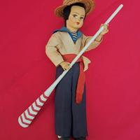 Bambola gondoliere con remo Florence #59 vintage