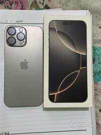 Iphone 16 pro max 256gb Titanio Argento 100%