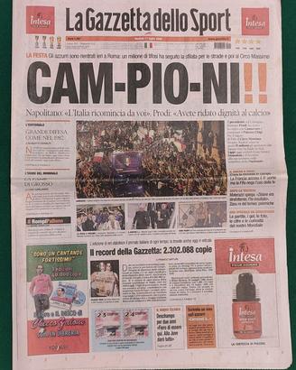 gazzette sport Italia w.c. 2006