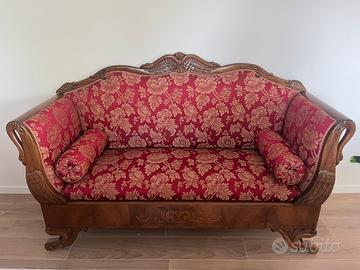 Divano d'epoca fine '800 Imperiale –  ritapezzato