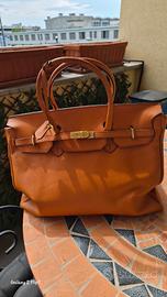 borsa in pelle stile Hermes