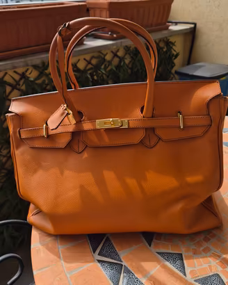borsa in pelle stile Hermes