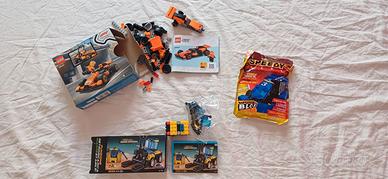 Lego e costruzioni: 2 macchinine e mezzi di lavoro