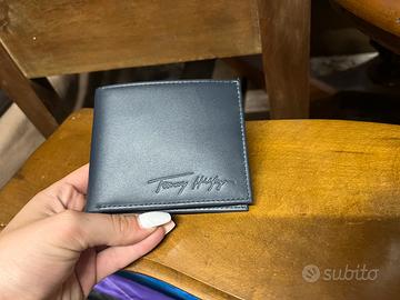 portafoglio nero pelle tommy hilfiger