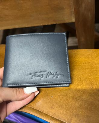 portafoglio nero pelle tommy hilfiger