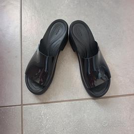 Sabot Crocs Brooklyn Slide High Shine Heel W9 