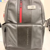 Piquadro Zaino porta pc 14" pelle Grigio/Nero