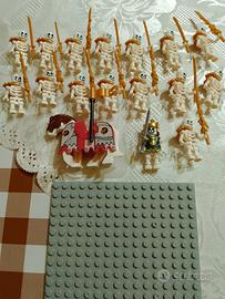16 minifigur compatibili lego scheletri guerrieri