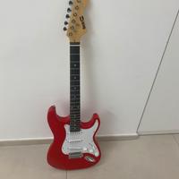 Chitarra elettrica eko s100 3/4 Chrome Red