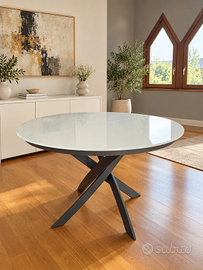 Tavolo Bontempi Casa BARONE allungabile Ø125/175cm
