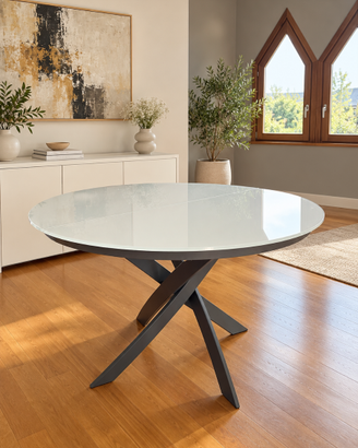 Tavolo Bontempi Casa BARONE allungabile Ø125/175cm