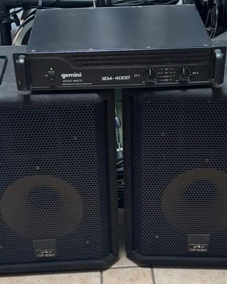 Impianto audio casse Wharfedale + amplificatore