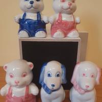 Statuette cuccioli vintage