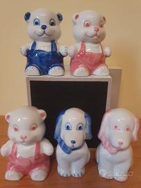 Statuette cuccioli vintage