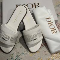 Ciabattine cristian dior numero 37 bianche