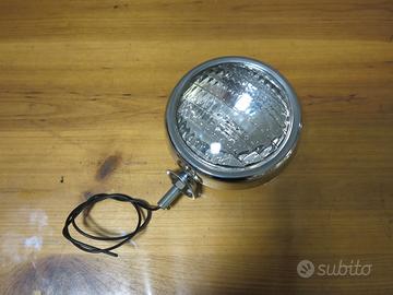 Faro supplementare cromato per moto custom