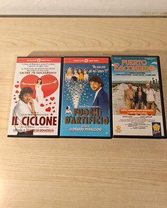 3 VHS film italiani anni 90'