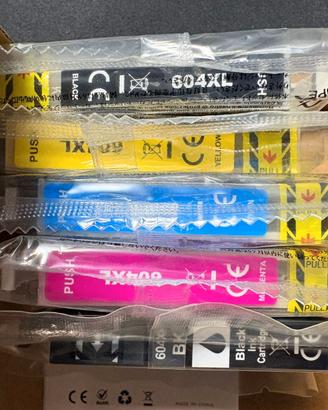 set cartucce originali Epson 604XL nuove sigillate