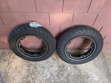 Gomme e cerchio vespa