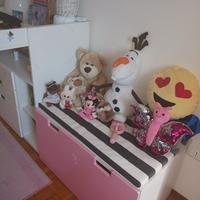 fasciatoio con cassetti e cassapanca porta giochi