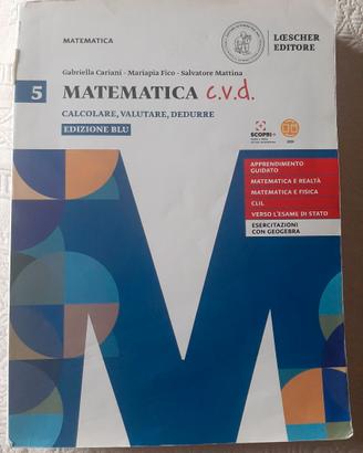 MATEMATICA c.v.d 5 ed blu