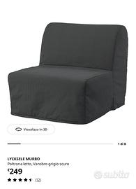 Poltrona letto ikea lycksele murbo