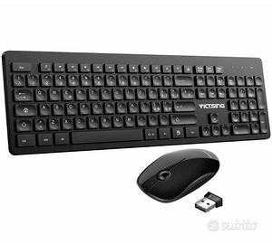 set tastiera e mouse wireless senza fili