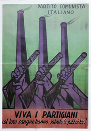 Manifesti propaganda partigiani comunisti dopoguer