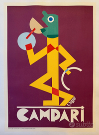 Depero - Poster telato - Campari (viola)