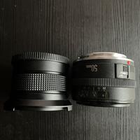 Obiettivo Canon 50mm e fisheye