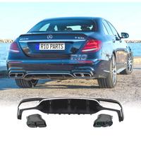 DIFFUSORE MERCEDES W213 4P LOOK AMG E63 + TERMINAL