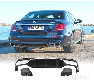 DIFFUSORE MERCEDES W213 4P LOOK AMG E63 + TERMINAL