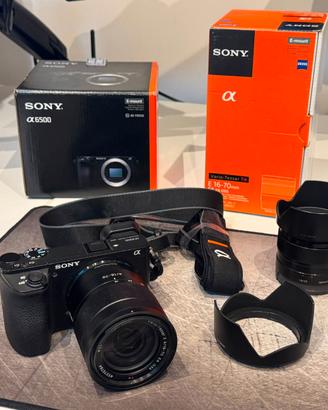 Fotocamera Mirrorless Sony Alpha A6500 + Ottiche