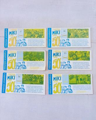 6 fumetti a striscia Capitan Miki 1995/1996