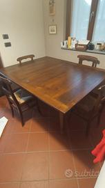 tavolo in noce nazionale massiccia 