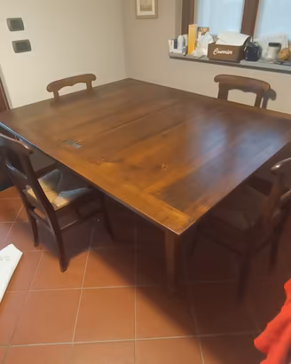 tavolo in noce nazionale massiccia 