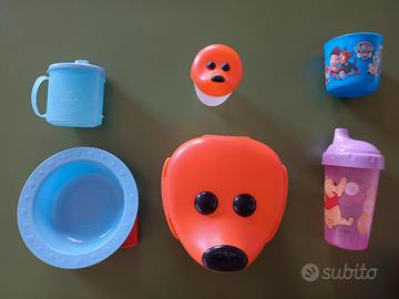 portapranzo, bicchieri e tazza per bambini 