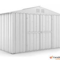 Box giardino lamiera zincata 327x155cm bianco