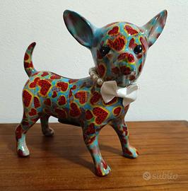Scultura da collezione Pomme Pidou Chihuahua cuori