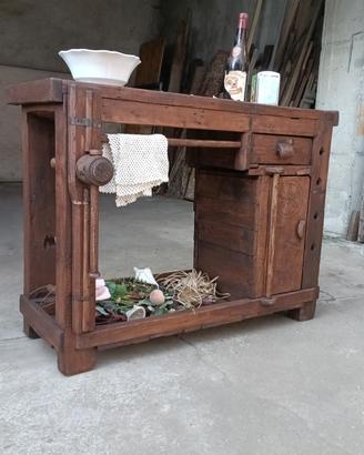 banco falegname morsa legno lavoro 