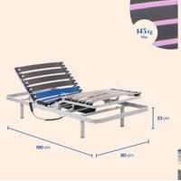 Letto elettrico regolabile 80x190 Dog in legno