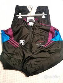 Tuta Vintage Adidas Uomo nera in licra