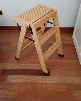 Scaletta in legno a 3 scalini