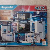 Playmobil Stazione +  Elicottero della polizia