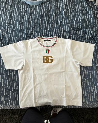 T-shirt dolce & Gabbana bianca logo italia