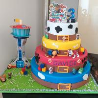 torta paw patrol in gomma eva