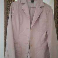 Blazer in denim rosa taglia S