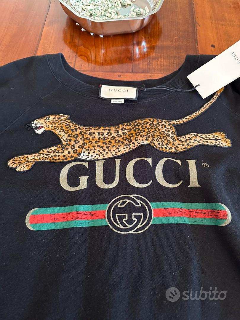 Felpa shop gucci leopard