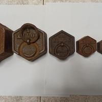 PESI ANTICHI IN GHISA PER BILANCIA